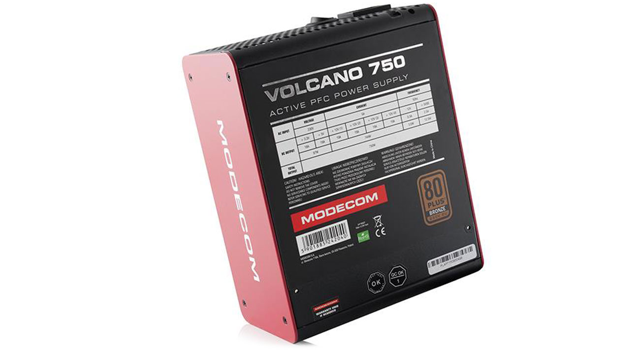 MODECOM Volcano 750W 80 Plus Bronze Zasilacze Do Komputera Sklep